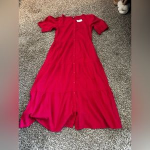 NWT Old Navy Clip Dot Button Front Dress